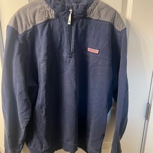 Vineyard Vines Charcoal Pullover with Logo Patch